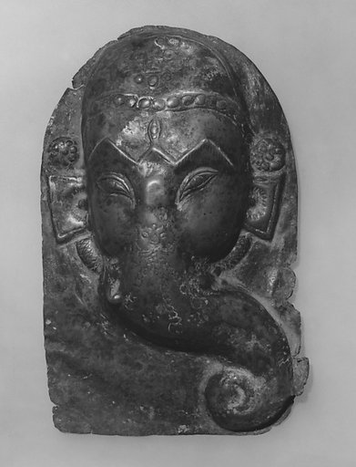 Relief Plaque of Hindu Deity, Probably Processional: Face of Ganesha