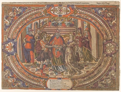 Marriage of Samson and the Philistine, from "The Story of Samson"