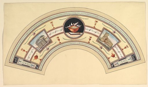 Fan Design with the Pantheon and the Colosseum