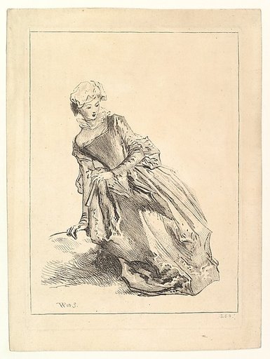 Woman leaning to left
