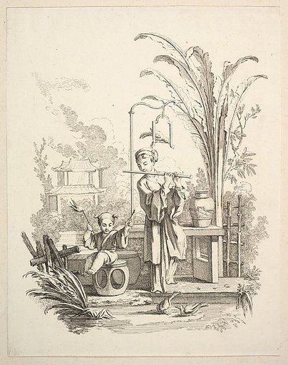 Flautist and a Child Timpanist