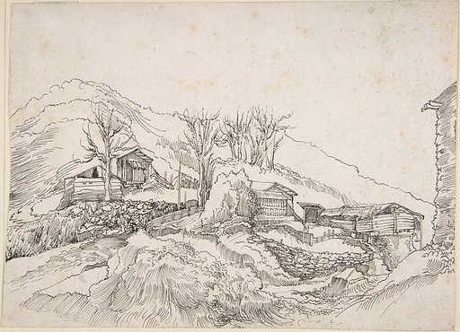 Cottages in a Rocky Landscape