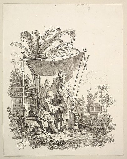 Woman Showing Curiosities to Soldier