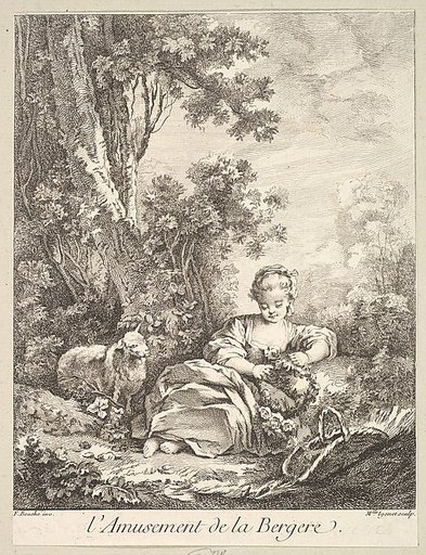 The Amusement of a Shepherd Girl