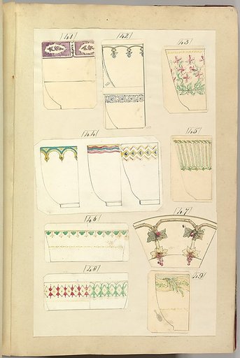 Thirteen Designs for Decorated Cups