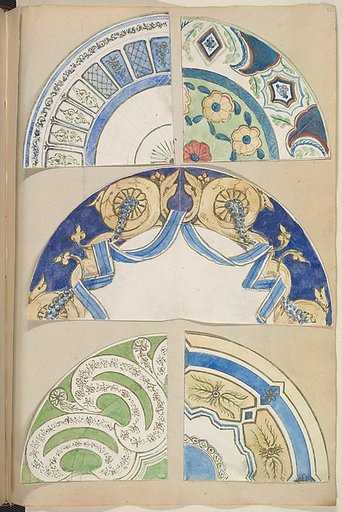Six Designs for Decorated Plates