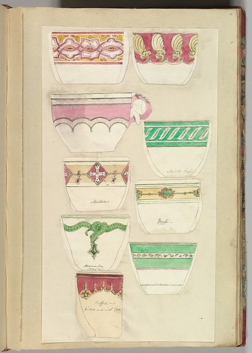 Nine Designs for Decorated Cups