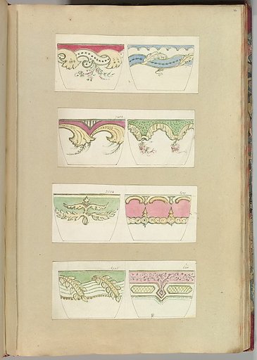 Eight Designs for Decorated Cups