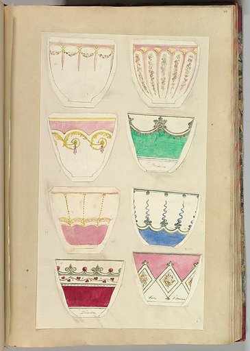 Eight Designs for Decorated Cups