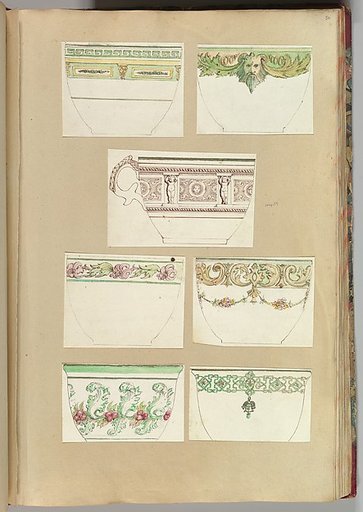 Seven Designs for Decorated Cups