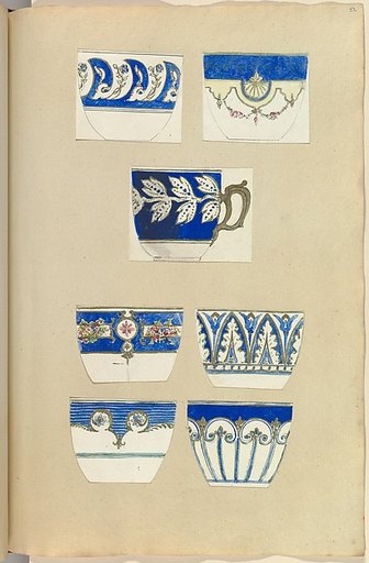 Seven Designs for Decorated Cups