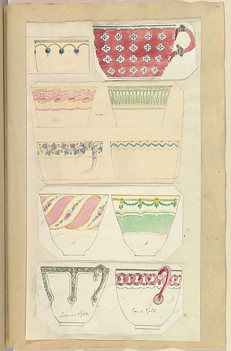 Ten Designs for Decorated Cups
