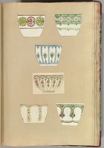 Six Designs for Decorated Cups