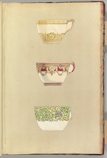 Three Designs for Decorated Cups