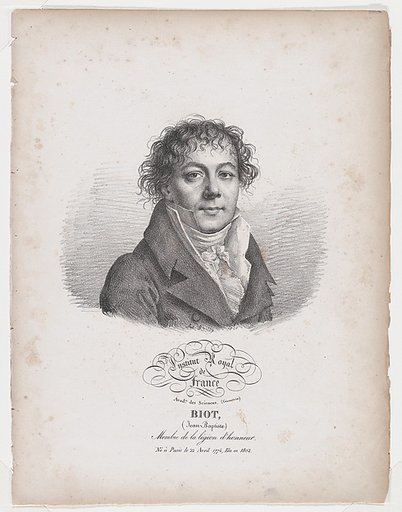 Portrait of Jean-Baptiste Biot