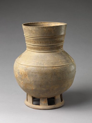 Footed jar