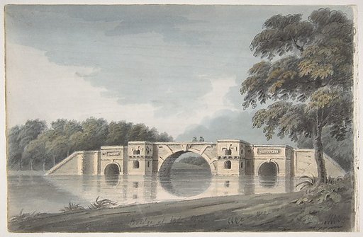Bridge at Blenheim Palace (recto); York Cathedral (verso)