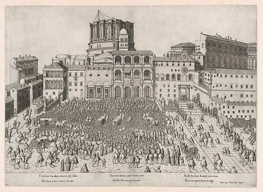 Papal Benediction, from "Speculum Romanae Magnificentiae"
