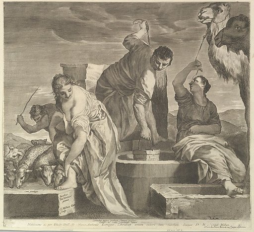 Jacob Draws Water for Rachel's Animals (Jacob abreuve le troupeau de Rachel)