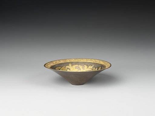 Service vessel with bamboo, plum blossoms, butterflies, and birds