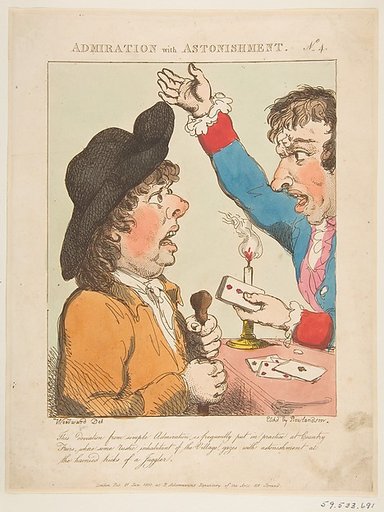 Admiration with Astonishment (Le Brun Travested, or Caricatures of the Passions)