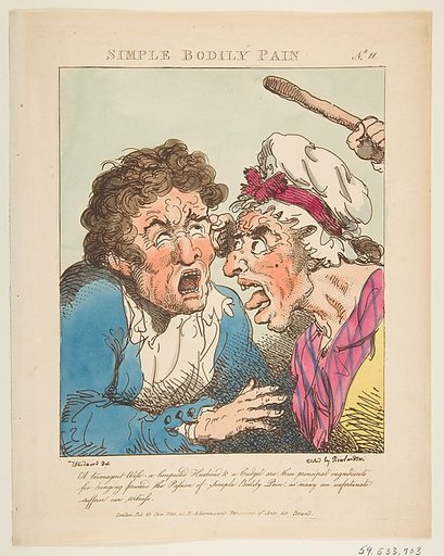 Simple Bodily Pain (Le Brun Travested, or Caricatures of the Passions)