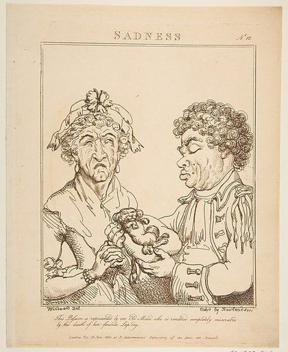 Sadness (Le Brun Travested, or Caricatures of the Passions)