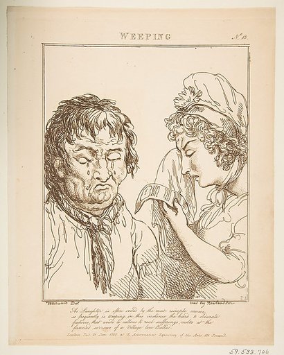 Weeping (Le Brun Travested, or Caricatures of the Passions)