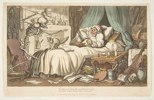The Antiquary's Last Will and Testament (The English Dance of Death, plate 2)