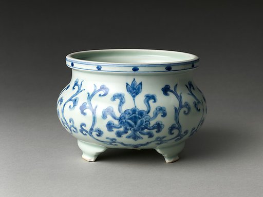Incense Burner with Lotuses