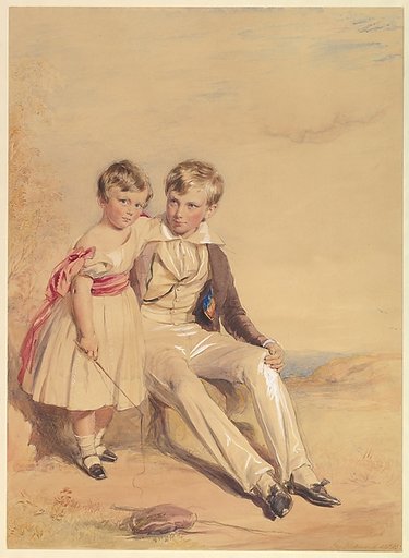 Portrait of two children