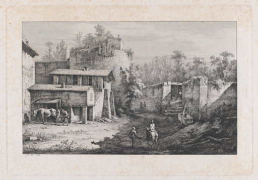 Landscape with Farrier, View of Terrebasse, France
