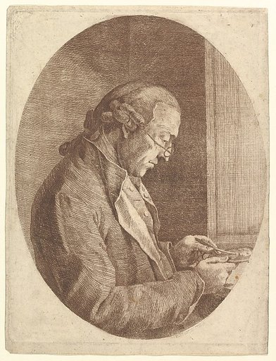 Portrait of an Artist Sketching a Portrait Miniature