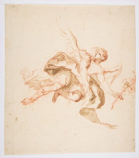 An Angel holding a Lily