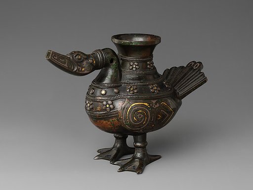 Vessel in the shape of a waterfowl (fuzun)