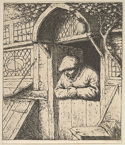 Peasant Leaning on Door