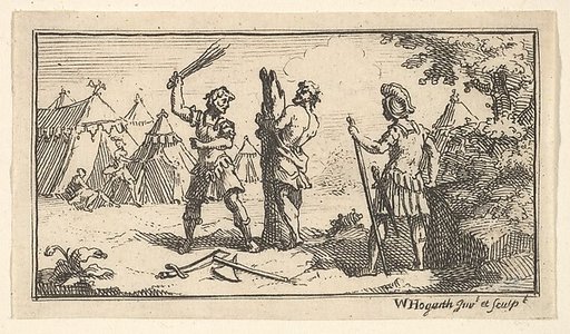 Fustigatio (John Beaver, Roman Military Punishments, 1725)