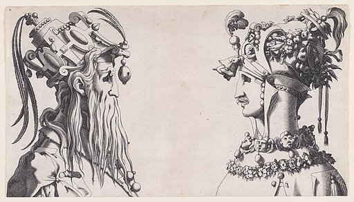 Fantastical Masked Masculine Heads