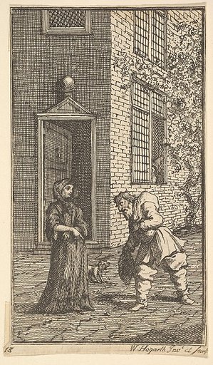 Hudibras Wooing the Widow (Seventeen Small Illustrations for Samuel Butler's Hudibras, no. 13)