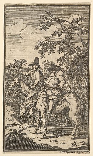 Hudibras Sallying Forth (Seventeen Small Illustrations for Samuel Butler's Hudibras, no. 1)