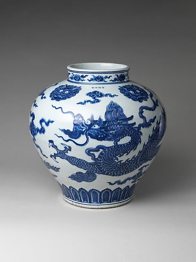 Jar with dragon