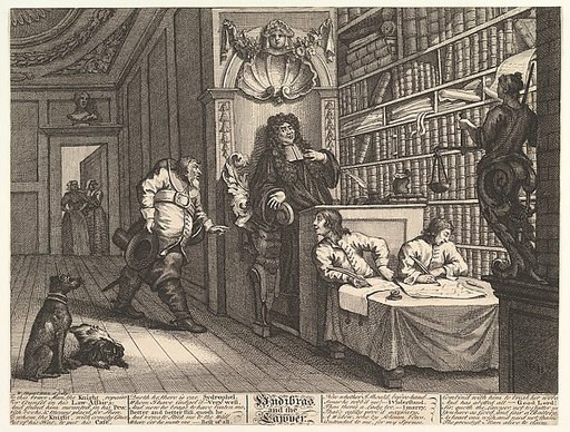 Hudibras and the Lawyer (Twelve Large Illustrations for Samuel Butler's Hudibras, Plate 12)