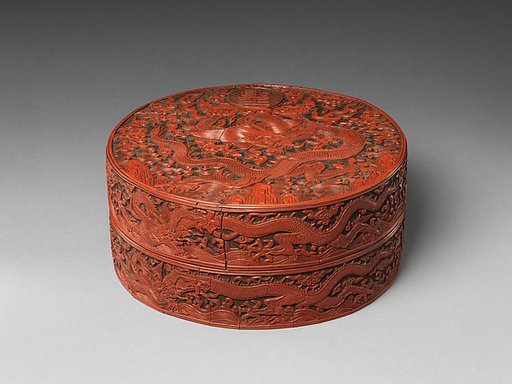Box with dragon design