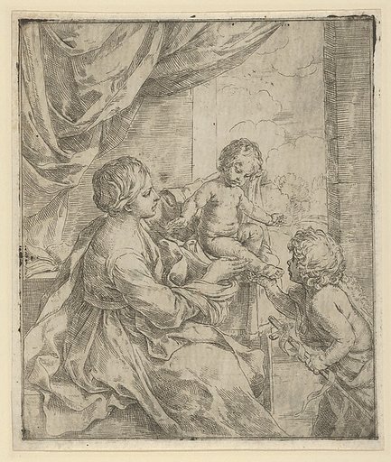 The Virgin and Child at a table with the young John the Baptist