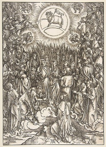 The Adoration of the Lamb, from "The Apocalypse"