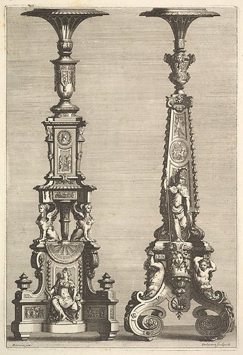 Two Torchères