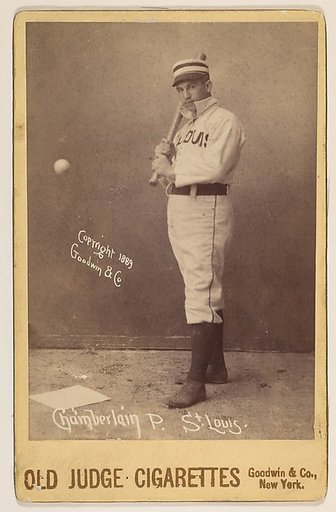 Ice Box Chamberlain, Pitcher, St. Louis Browns, from the series Old Judge Cigarettes