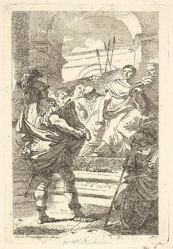 Fabius Maximus before the Senate at Carthage