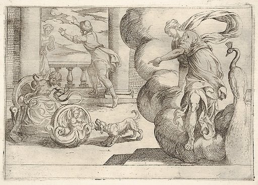 Hercules strangling the serpents, from "The Labors of Hercules"