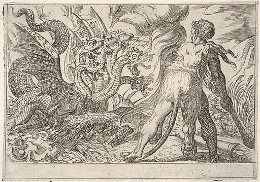Hercules and the Hydra of Lerna, from "The Labors of Hercules"
